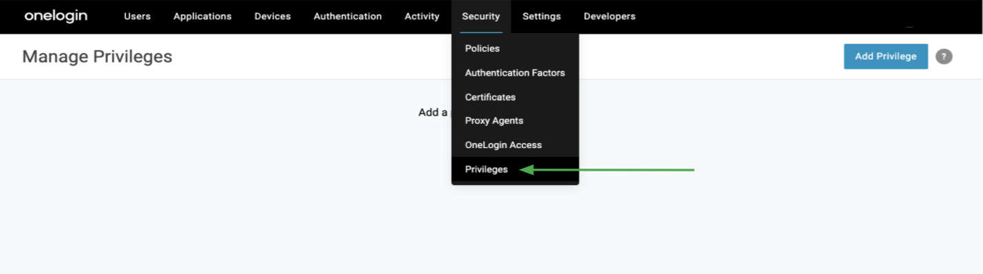 Manage privileges